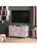 Sorbus Dresser with 5 Drawers - Storage Chest Organizer Unit with Steel Frame Wood Top Easy Pull Fabric Bins - Long Wide 2