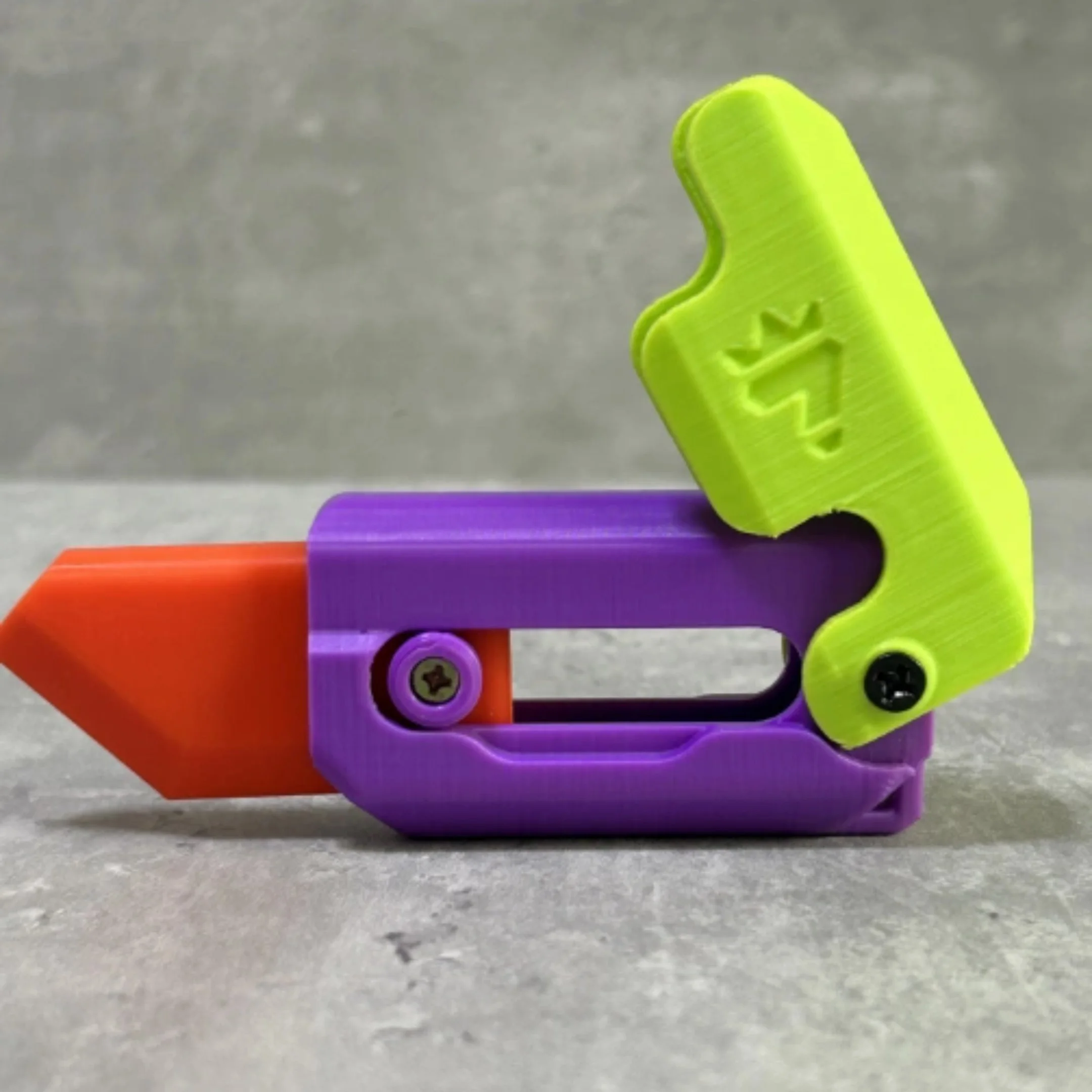 Children Fidget Knife Toy Teen Funny Plastic EDC Carrot Gravity Knife Sensory Stress Relief Toys for Adults Autism Hand Toy
