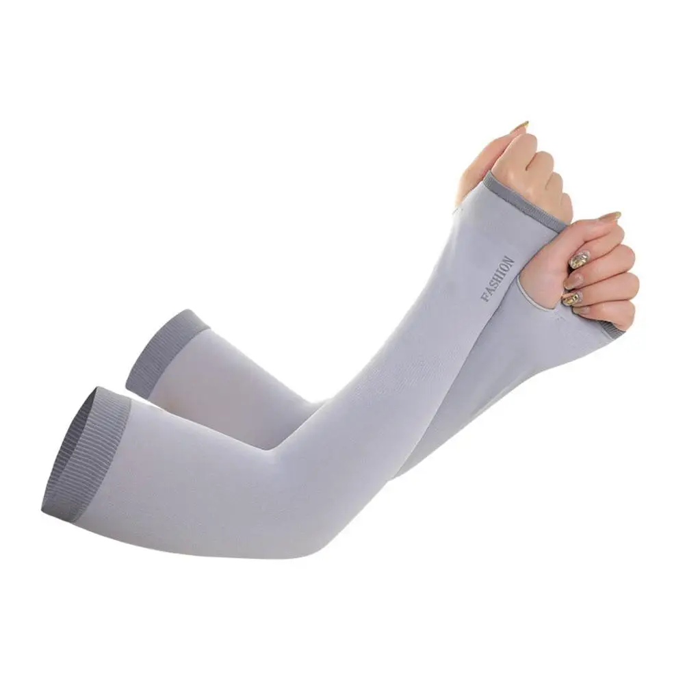 Arm Sleeves Fishing Sleeves 1Pair UV Sun Protection Cooling Ice Silk Unisex Women Men Outdoor Sports For Cycling Running Riding Fishing