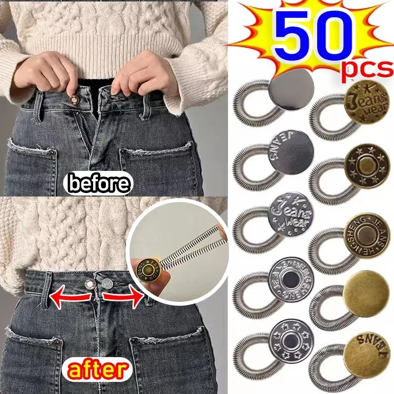 Acheter 1 Pièces/5 Pièces Graisse Maternité Ceinture élastique Extender Pantalon Ceinture Extension Boucle Bouton Grossesse Annonce