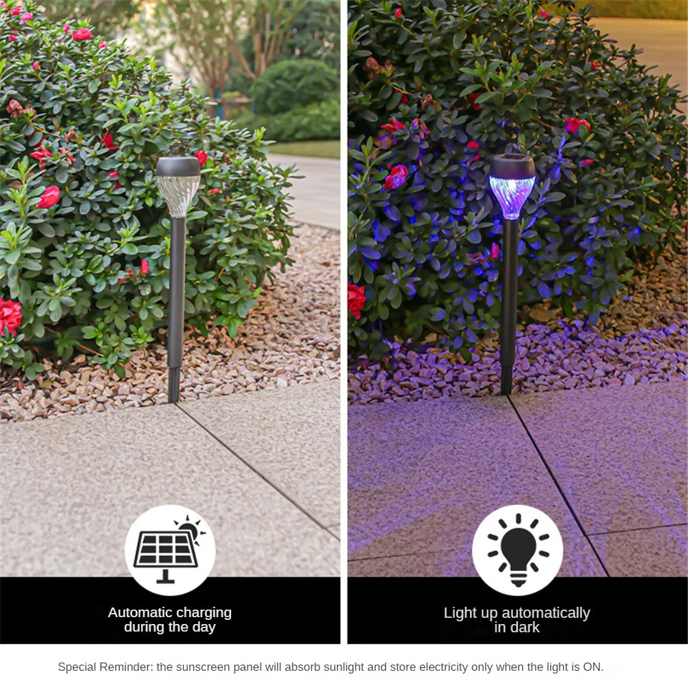 Solar lawn light LED outdoor waterproof courtyard garden villa landscape layout lighting atmosphere decoration night floor light