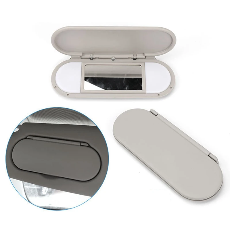 Car Roof Sunvisor Sun Visor Makeup Mirror Glass Cover Light Lamp Cap Lid For-BMW Mini F54 F55 F56 F60 2015-