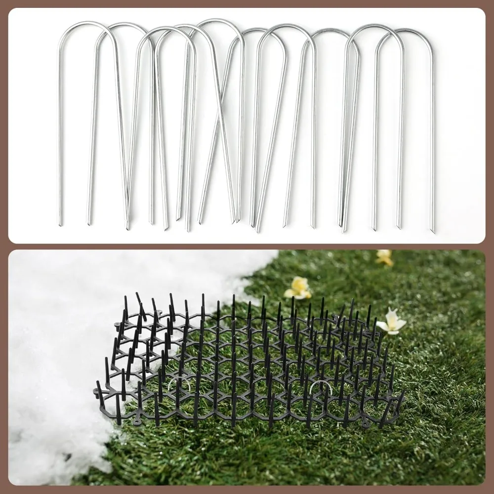 20 X 15cm Cat Repellent Garden Fence Anti Cat Animal Barrier, Equipped with A Fence To Ward Off Fearful Cats, Set of 20 Pieces