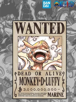 Постер на холсте с изображением Луффи из аниме «Ван-ПИС»