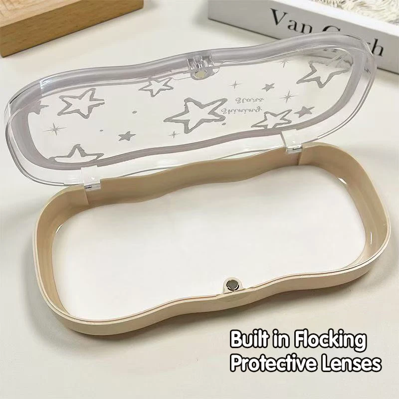 Glasses Case Portable Anti Pressure Myopia Glasses Eye Box Sunglasses Student Storage