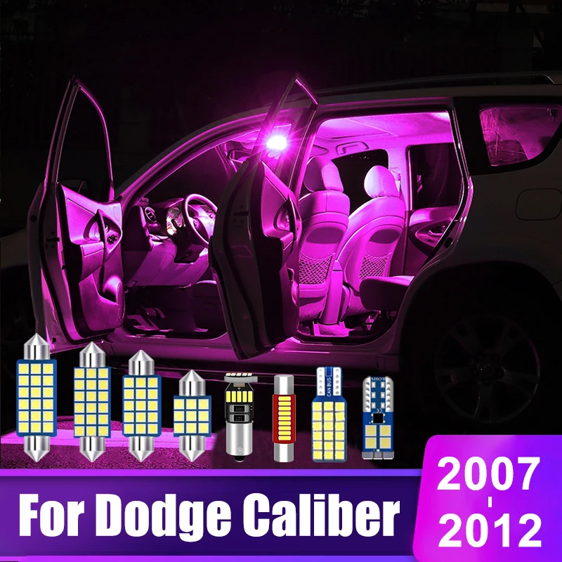 

For Dodge Caliber 2007 2008 2009 2010 2011 2012 Car LED Bulbs Interior Dome Lamp Vanity Mirror Light Trunk Lights Accessories