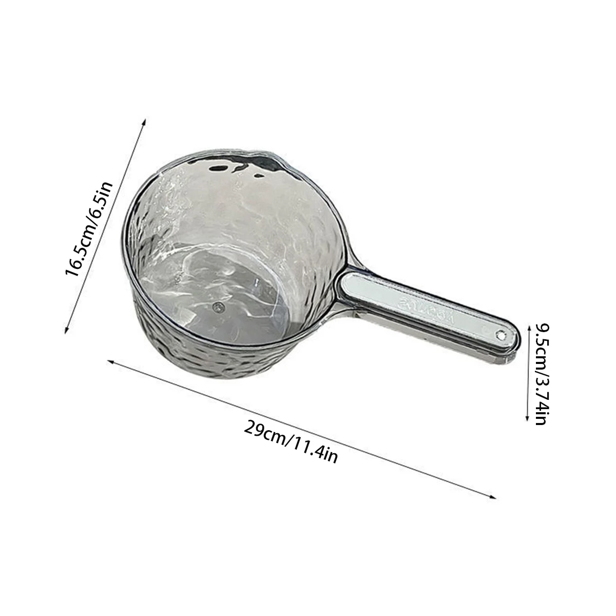 Plastic Spoon Long Handle Deep Bottom Toilet Kitchen Home Garden Washing Water
