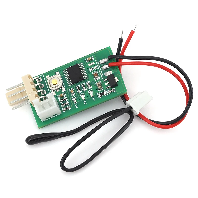 Regolatore di velocità per il controllo della temperatura della ventola PWM da 12 V CC, chassis a quattro fili, armadio, ventola del computer, controllo della temperatura del rumore - immagine 4