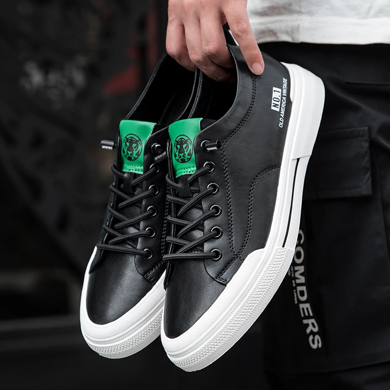 

Men's Casual Leather Shoes Comfortable Work Shoes Male Soft Non-slip Loafers Flat Casual Shoes Breathable Autumn Sneakers Shoes