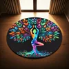 7 Chakras Meditation Yoga Carpet living room Colorful Round Rug for Yoga Lovers Floor Mat Yoga Room Decor Easter Festivals Gift 3