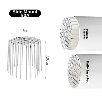 ตะแกรงกรองน้ำฝนสแตนเลสสำหรับรางน้ำฝน ป้องกันการอุดตัน ขนาด 50-200 มม. 6