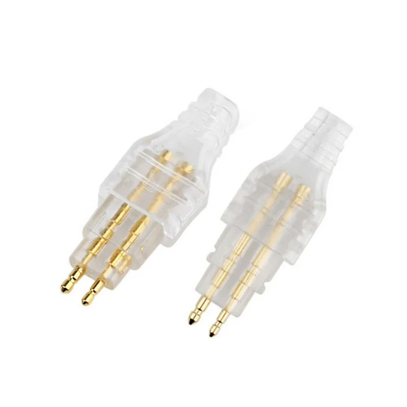 2 Pcs Mini Earphone Cable Pin Audio Headphone Jack Plug Connector for Sennheiser HD650 HD600 HD580 HD25