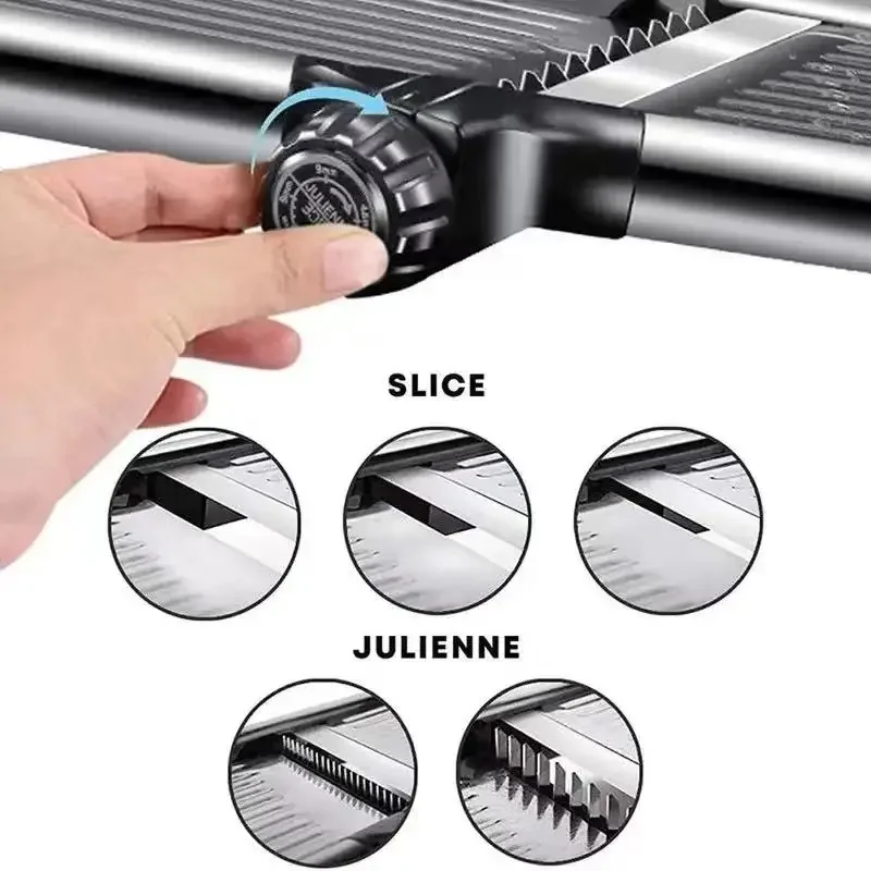 Stainless Steel Vegetable Slicer Adjustable Cutter Vegetable Grater Home Kitchen Tool Accessories