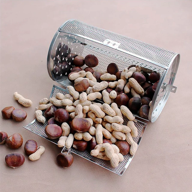 Rotisserie Kosár Rozsdamentes Acél Grill Kerek Állvány Hőálló Konyhai Pörkölt Levegő Sütő - Image 3