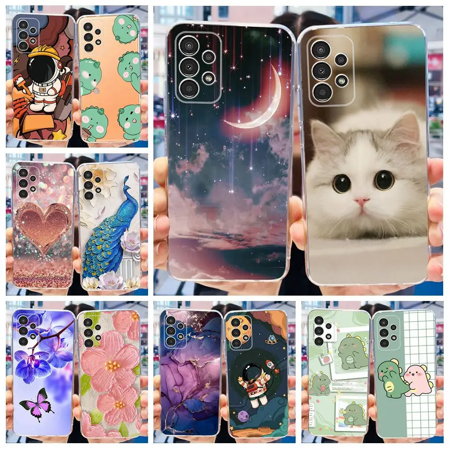 Per Samsung Galaxy A52 Custodia Cute Fashion Painted Back Cover Custodia Morbida In Silicone Per Samsung A52 A 52 S Galaxy A72 5G Fundas