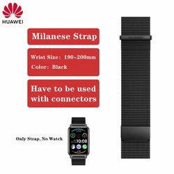 Premium Silicone & Leather Double Magnetic Milanese Watch Strap with Nylon Band - Original Design for Fit2 (Black Milanese)