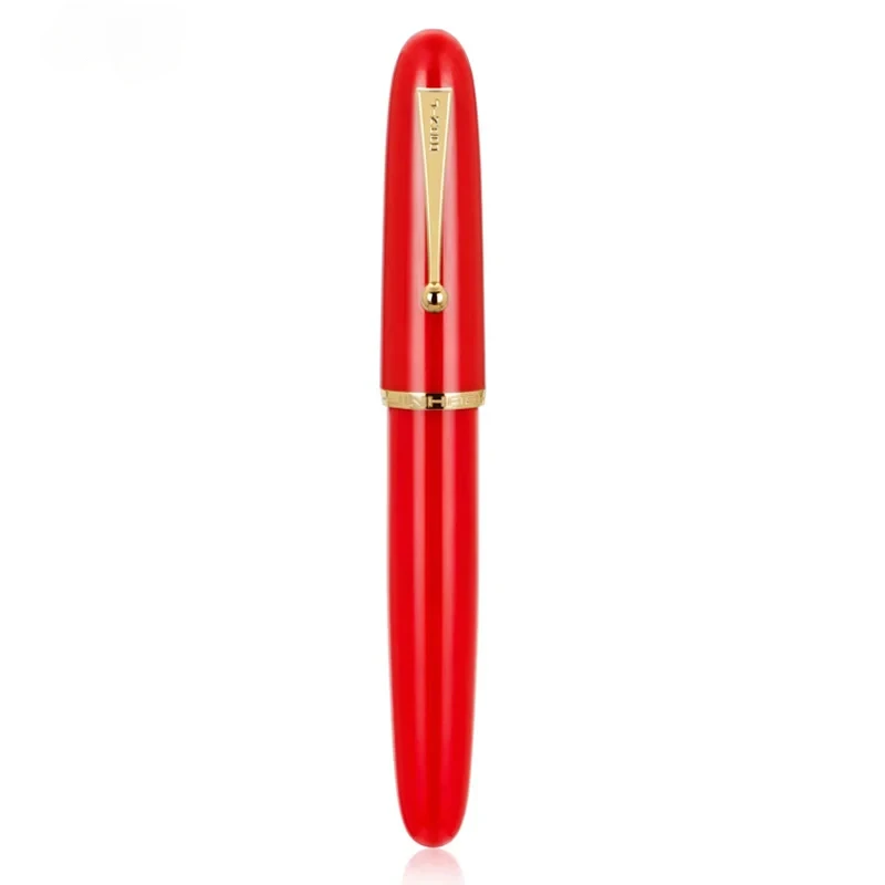 Elegant JINHAO Heartbeat Nib Fountain Pen with Resin Finish and Large Converter