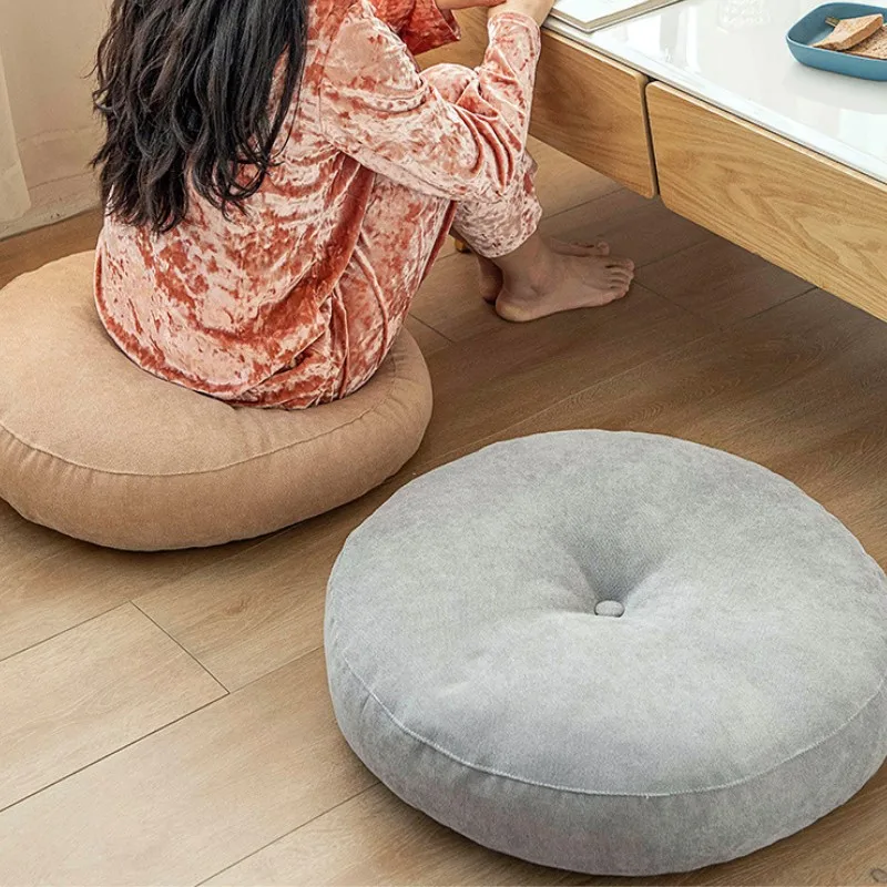 Inyahome Large Floor Cushions Round Seating Pillow for Adults Kids