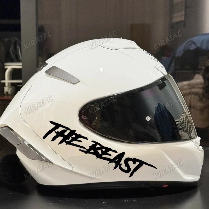 Motorcycle Helmet Stickers THE BEAST Motorcycle Helmet Stickers Waterproof for Motorbike Fuel tank Fender Front Fairing Electric Scooter Vinyl Decals
