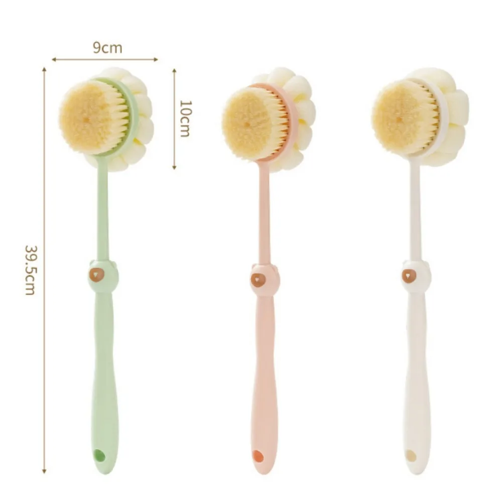 Two sided Shower Body Brush Silicone Long Handle Bathroom Wash Brush Bathing Massage Back Body Exfoliating Bath Supplies exfoliating shower brush bath brush exfoliating bath brush exfoliating scrubber exfoliating shower scrubber
