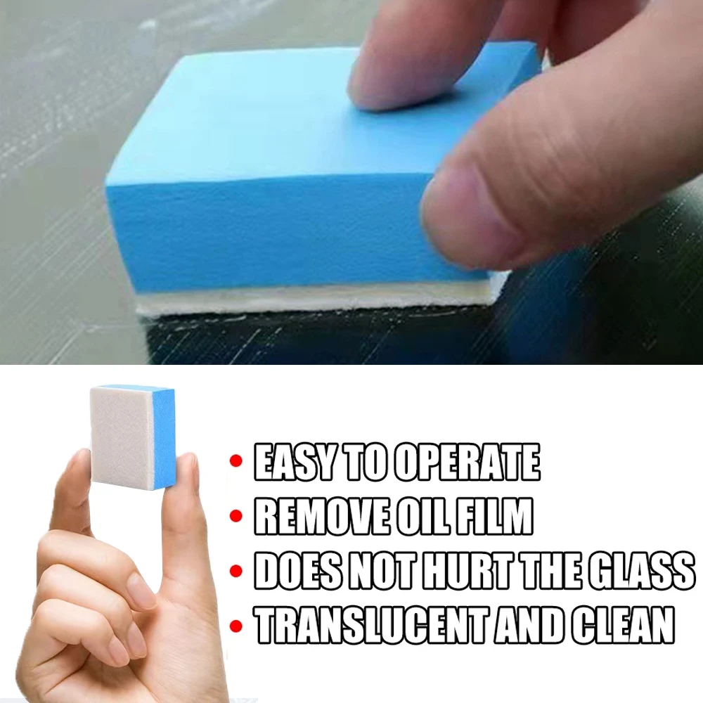 Car Glass Oil Film Cleaning Sponge Wiper Polishing Sponges Car Windshield Wool Felt Brush Oil Dusty Removal Tools Accessories BEST SELLERS