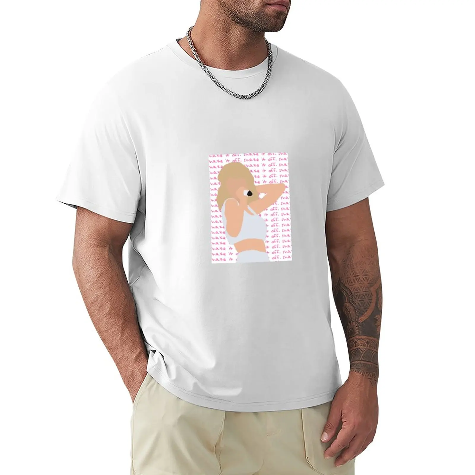 Ts Shake It Off T-Shirt Summer Top Vintage T-Shirt Grandi E Alte Ad Asciugatura Rapida Per Uomo