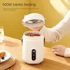 220V 900ML Electric Stewing Cup Multi Cooker Portable Slow Cooker Mini Hot Pot Porridge Cooking Machine 6