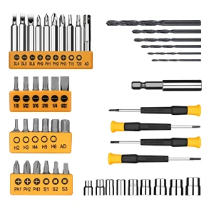 conjunto de herramientas para la reparación de un destornillador