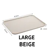 Rectangular Plastic Tray Hotel Restaurant Large Serving Trays Tea Water Dish Home Breakfast Bread Pan Coffee Table Organizer 4