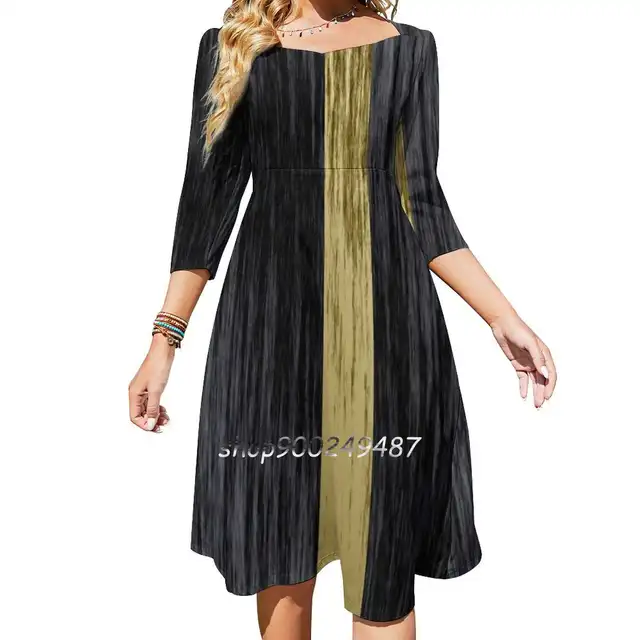 Goldline Sicat Evening Party Dresses Midi Sexy Dress Female Sweet One Piece Dress Korean Gold Line Sicat Black Fiber Cat Cheap Product Recommendation