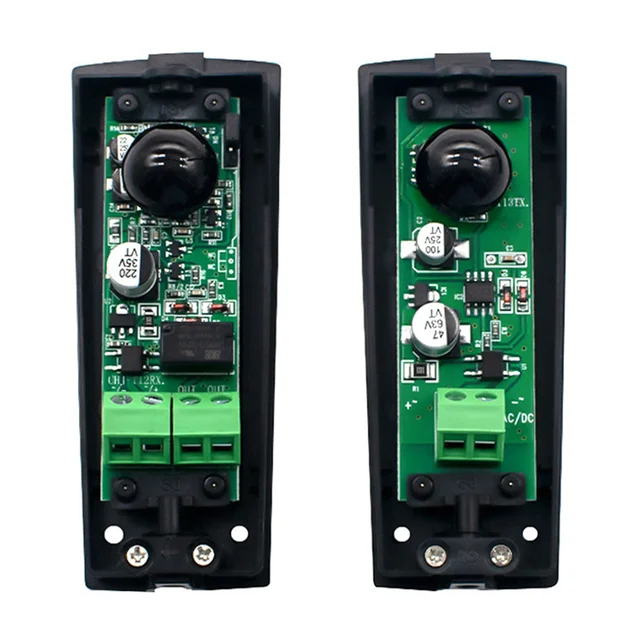 B21B Infrared Sensor Detector For Automatic Gate Barrier Garage Infrared Detector Metal+PVC 1Set 1