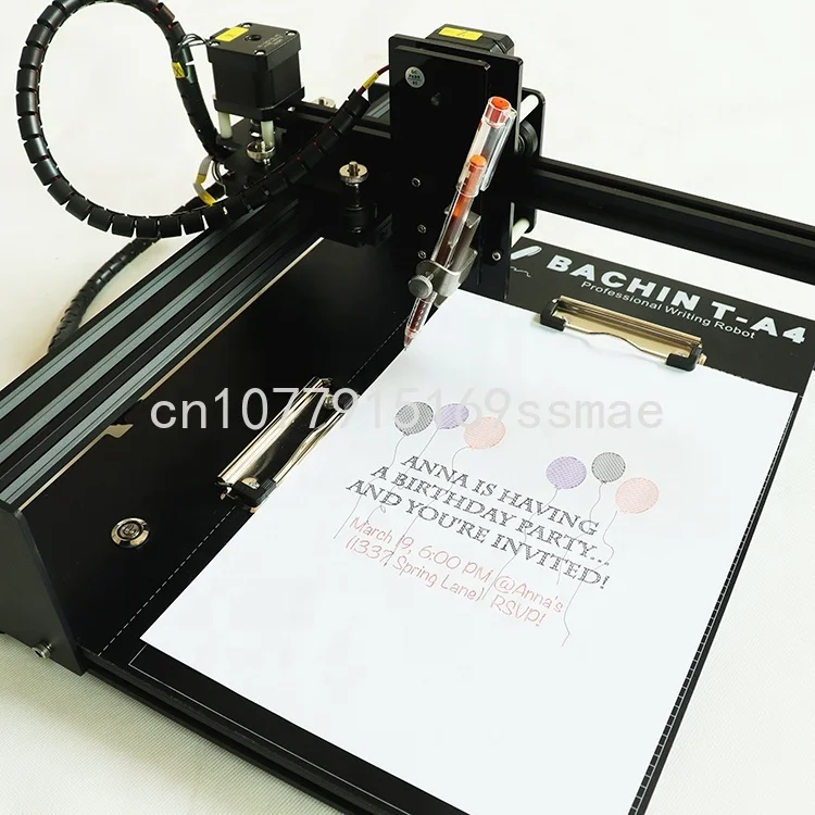 

BACHIN Notebook Lettering Cards DIY Drawing machine cnc Hand Writing machine Pen Draw and Write Robot Plotter T-A4
