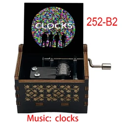 Elegant Wooden Music Box - 18 Note Melody for Music Lovers, Piano Enthusiasts & Timeless Gift g. (252 - B2)