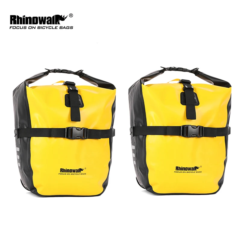 Rhinowalk 2021 New 20l Waterproof Bicycle Pannier Bag Bike Accessories