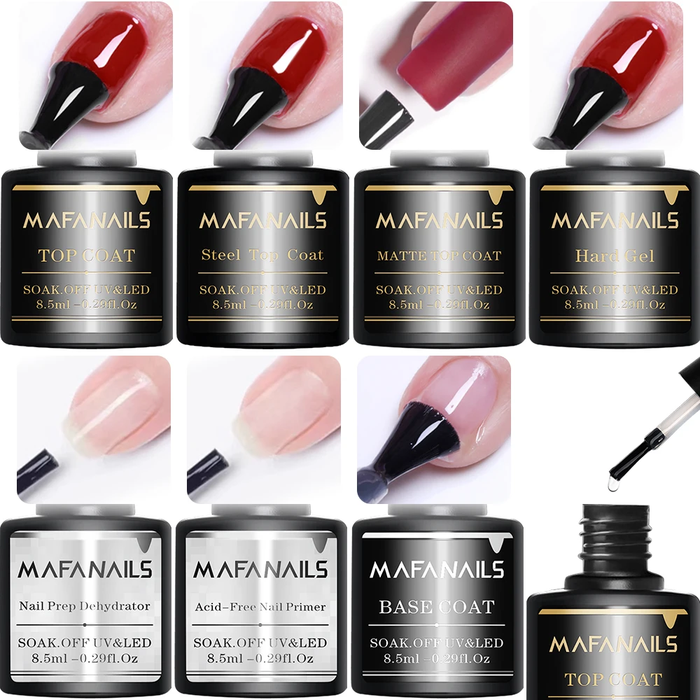 8.5ml/pc Nail gel Finish No-wipe UV Gel Polishing Diamond Finish Removeable primer Matte Finish Nail dehydrator nail gel varnish 6