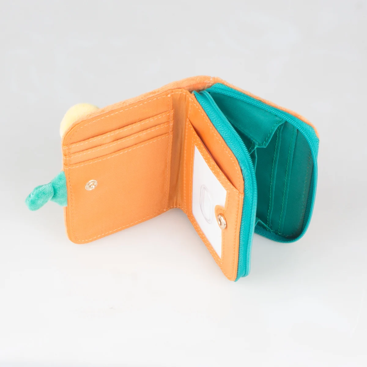 High quality 3D stereoscopic Furry wallet, stylish and personalized multifunctional card clip wallet