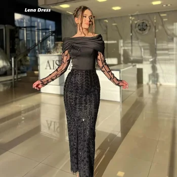 Lena Luxurious Women's Evening Dresses Woman Elegant Party Dresses 2025 Custom Made Lace Black Mermaid Luxury Prom Dress 2025 1
