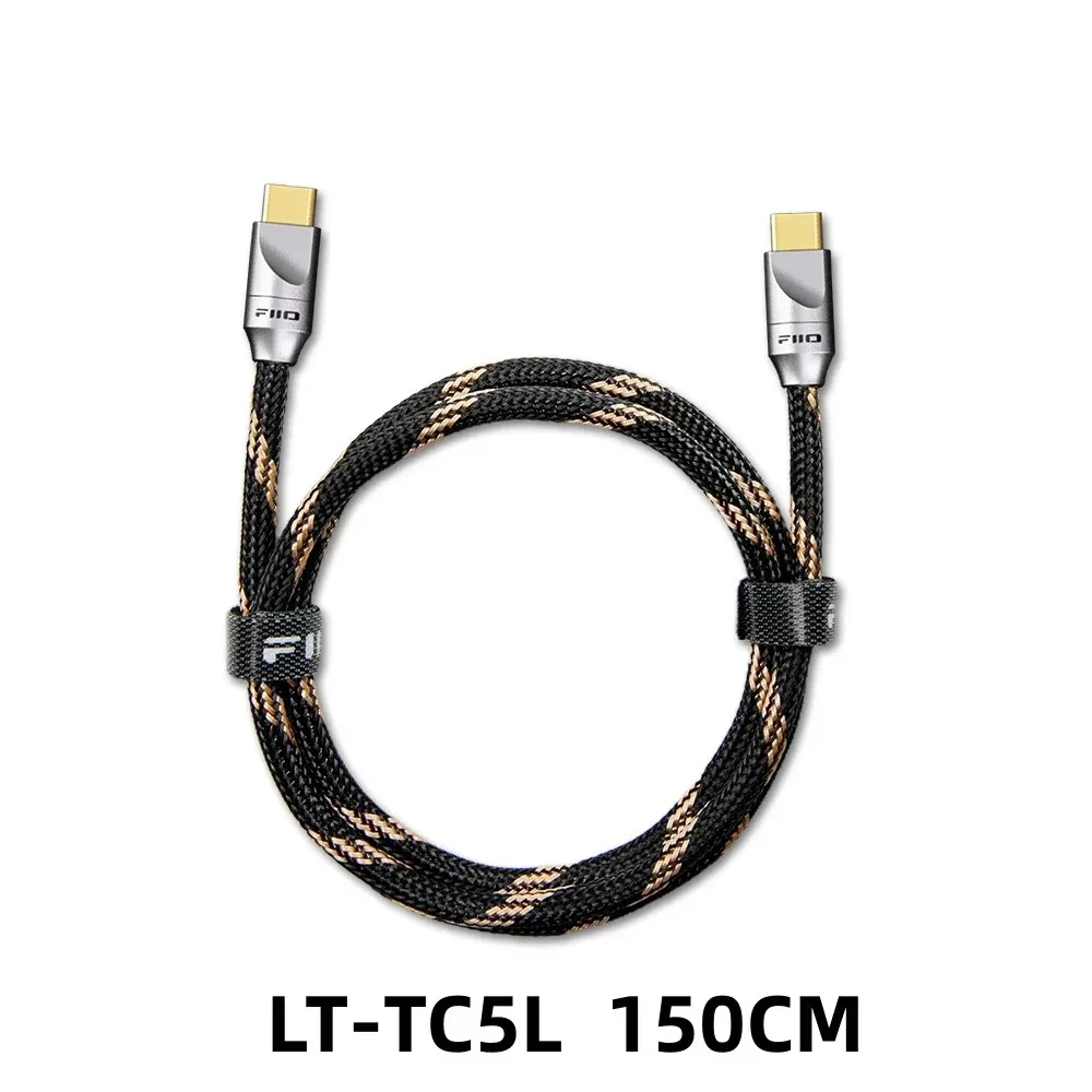 Audio Cable DAC Cables FiiO LT-TC5 USB Silver-plated pure cooper Digital Audio Type C to Type C Cable