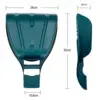 2x Leaf Scoops and Claws Yard Scoops Porch Leaves Removal Lawn Hand Rake Leaf Grabbers for Lawns Twigs Shrub Farming Garden 6