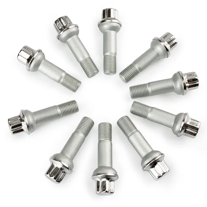 Set Of 10pcs Wheel Repair Lug Nuts For Mercedesbenz Ml350 S500 Glk350