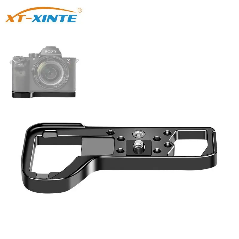 Piastra Qr A Sgancio Rapido In Lega Di Alluminio Con Staffa A7R5 Con Foro Di Posizionamento Arri A Vite 1/4 3/8 Per Piastra Di Base Per Fotocamera Dsl