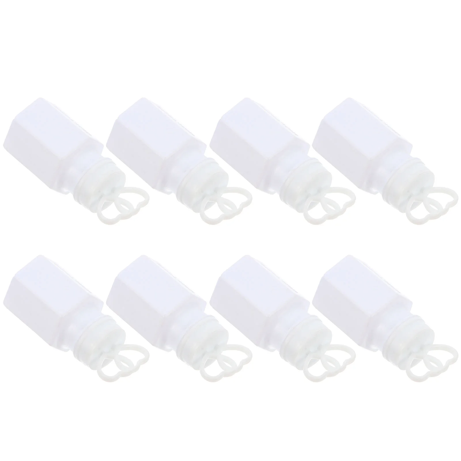 

16 Pcs Mini Bubble Wands Fire Extinguisher Bottles Blowing Bubbles White Plastic Stick
