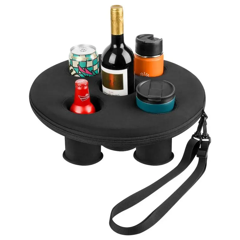 

Плавающий держатель для напитков, плавающий держатель для напитков с 5 отверстиями для горячей ванны, плавающий поднос для бассейна, вечеринок, Аксессуары для пляжа, спа, гидромассажная Ванна, бассейн