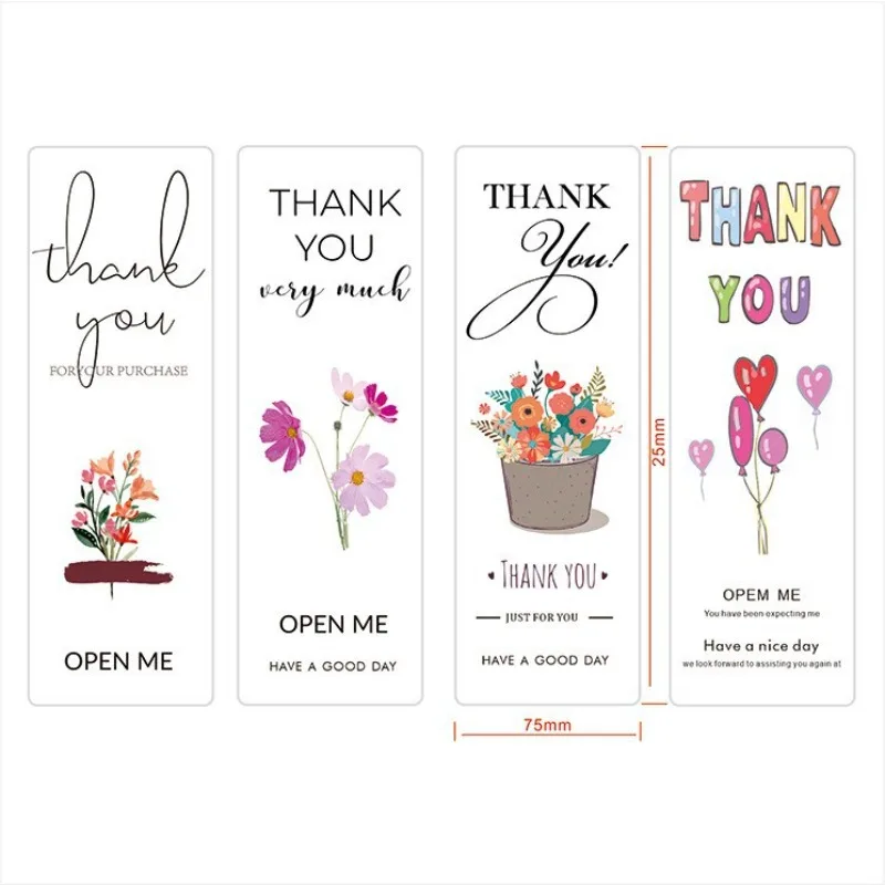 

120pcs/roll Thank You Sticker Seal Labels Gift Decor Sticker Package Sticker