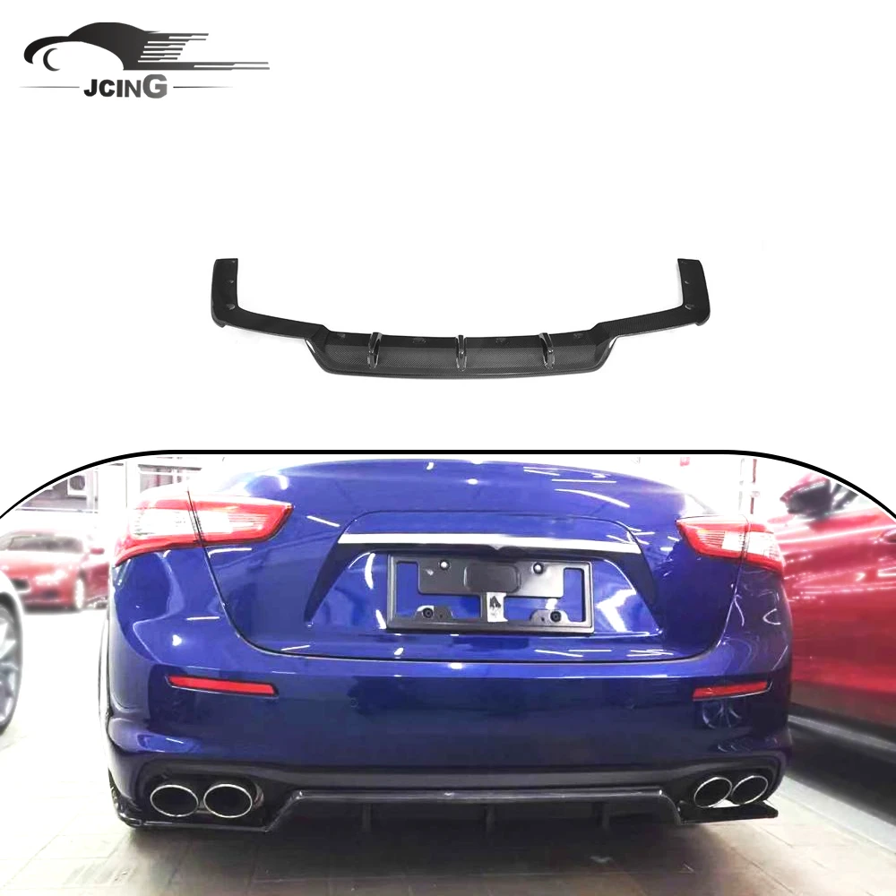 

Carbon Fiber Rear Diffuser Lip for Maserati Ghibli Base Sedan 4 Door 2018-2019