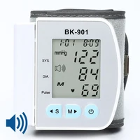 English Voice Broadcast Smart LCD Screen Wrist Blood Pressure Monitor Digital Automatic BP Tonometer Heart Rate Sphygmomanometer 1