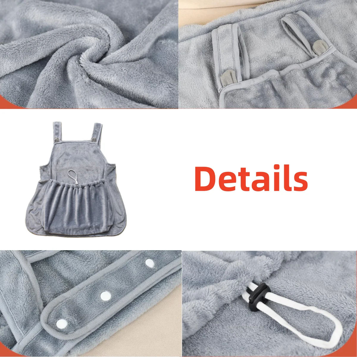 Apron For Holding Cats Soft Kitten Bib Kangaroo Pocket Pet Clothes Sleeping Pussy Hugging Suit Litter Dog Supplies pet apron