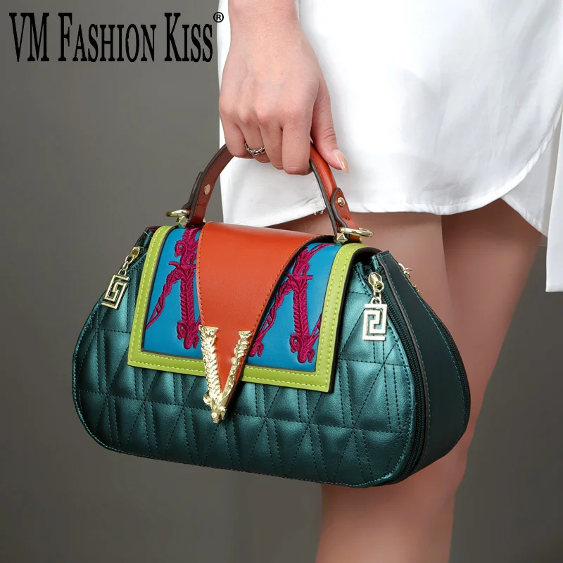 Ladies Handbag Embroidery Shoulder Bag