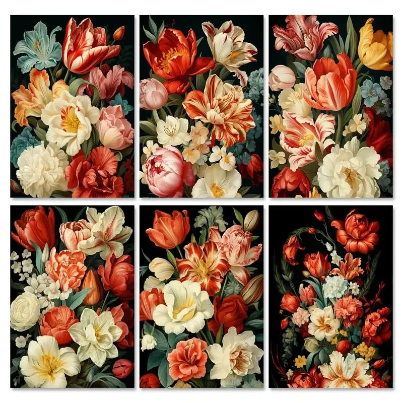 

582072 Paint By Numbers Handmade Pictures By Numbers Flowers Coloring By Numbers Home Decors DIY Craft Picture Paint
