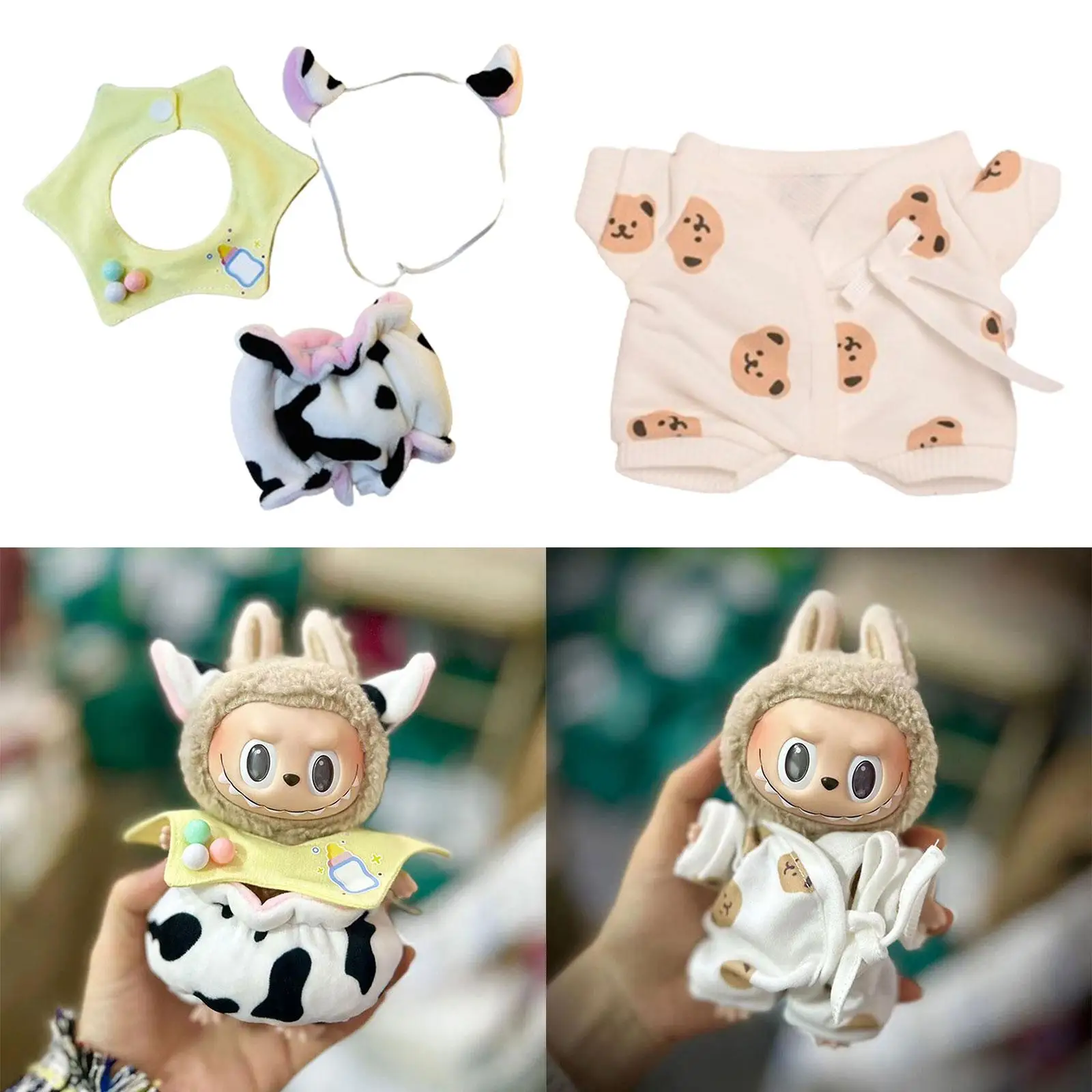 Doll Clothes for 17cm Pendant Doll, Comfortable, Fashion Doll Dress up